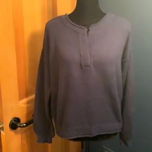 Abercrombie Navy Crop Sweater